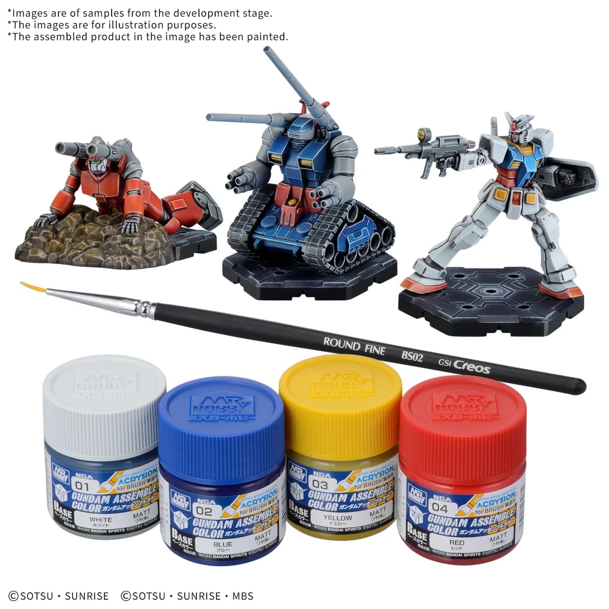 Bandai HG Non-scale GUNDAM ASSEMBLE PAINT PACK 01 Hobby Tool